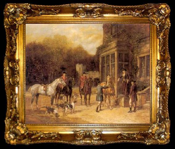framed  unknow artist Classical hunting fox, Equestrian and Beautiful Horses, 019., ta009-2